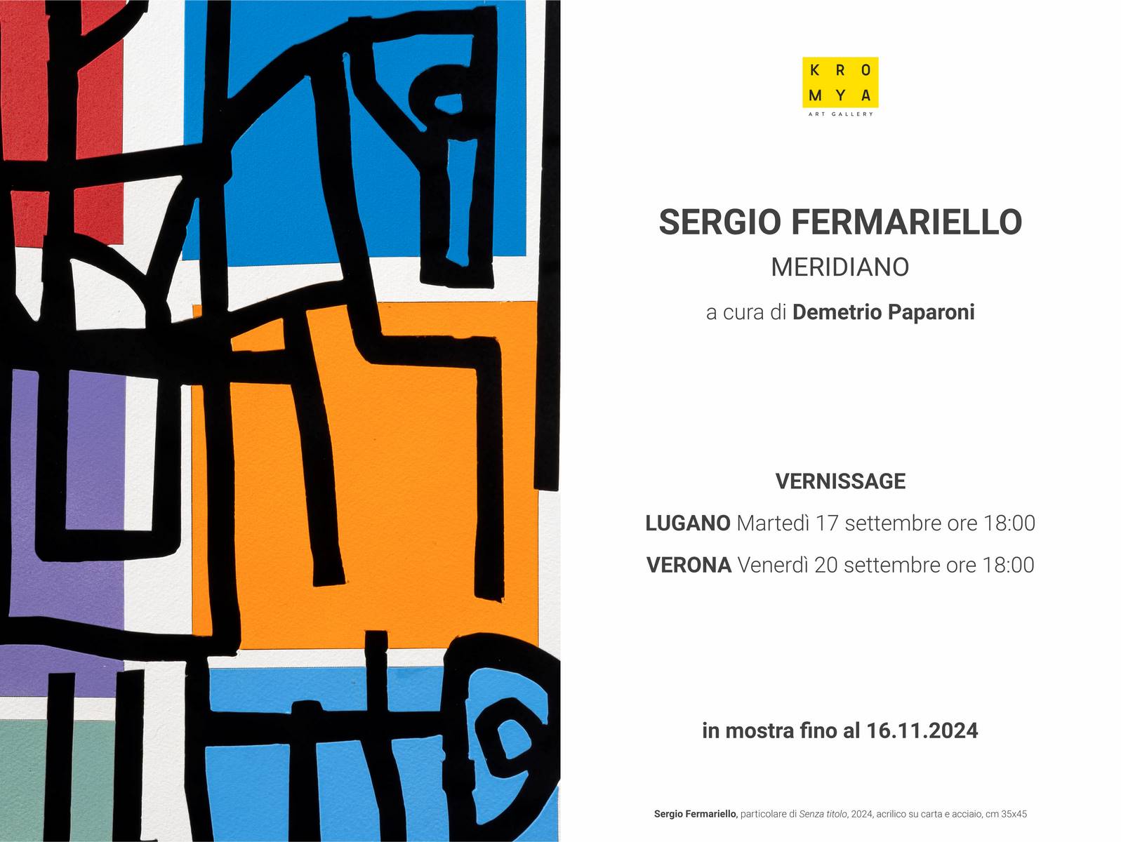 Sergio Fermariello tra Lugano e Verona